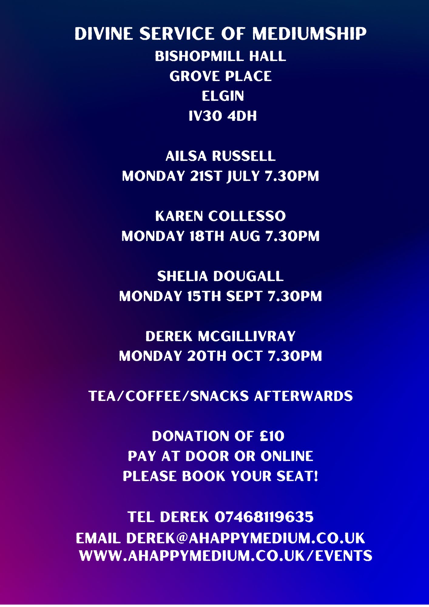mediumship list